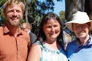 Ben with Trudy Spiller and Jennifer Burgis at the Victoria Labour Day Picnic