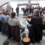 Traditional Irish Music greet visitors as they enter the Museum LIF'12 -8 Musicians Performing in the Museum of Liverpool