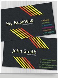 Stylish Black Business Card Vol.2
