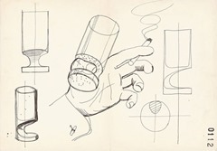Joe Colombo Smoke glass illustration