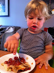 He only ate the crust. Go figure.