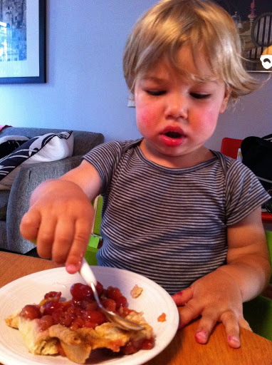 He only ate the crust. Go figure.