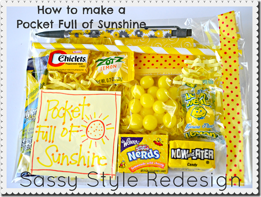 how to make a pocket full of sunshine with sassy style redesign