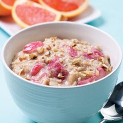 Oatmeal Rhubarb Porridge