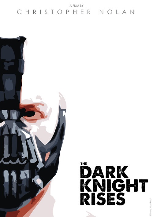 Batman 03 TDKR minimal movie poster