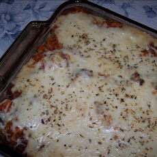 Cheesy Spaghetti Bake