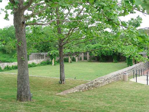 These walls were originally a reservoir - the garden's hilltop location made it perfect for the waterworks that were there years ago.