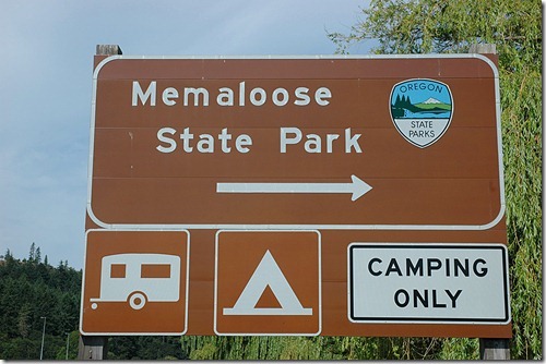 Memaloose Sign