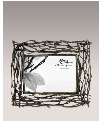 Twig embellishments are really trendy now. This twig frame is a beautiful accessory to a camp-style room.
(horchow.com) Twig embellishments are really trendy now. This twig frame is a beautiful accessory to a camp-style room.
(horchow.com)