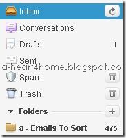 emails to sort