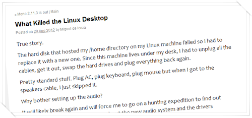 Il fondatore di Gnome dichiara che il desktop Linux è morto