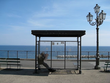Julie Simon
MUP, Spring 2011

Atrani, Italy
In the months I lived in Italy and in several trips back, I have never seen a bus stop shelter before. Yet, in this tiny beach town where all the buses pick up and drop off in the town center (with no bus shelter), I found one along the scenic drive.