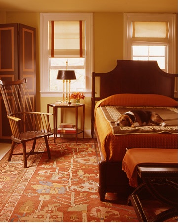 Love this autumnal palette of burnt oranges.
