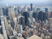 New York from top of Empire State.