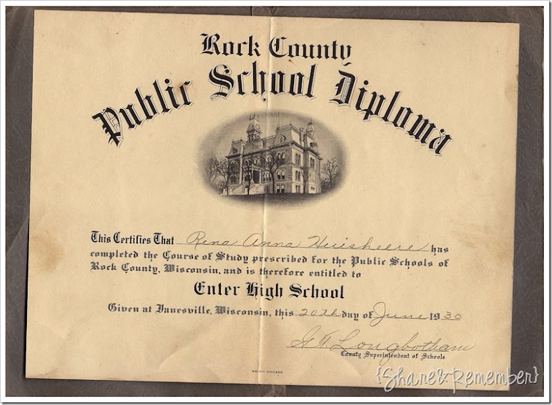 Grma's 8th grade cert