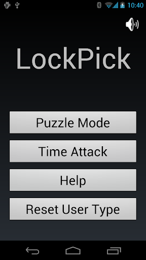 LockPick Game for the blind