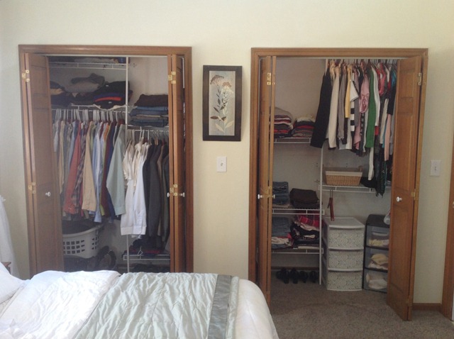 Closet after