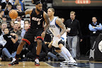 lebron james nba 111230 mia at min 02 King James Home and Away Nike LeBron 9 Shoes in Action
