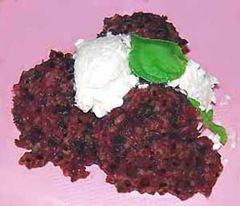Riso nero italiano Venere e ricotta bufala (NV 2009) Riso nero italiano Venere e ricotta bufala (NV 2009)