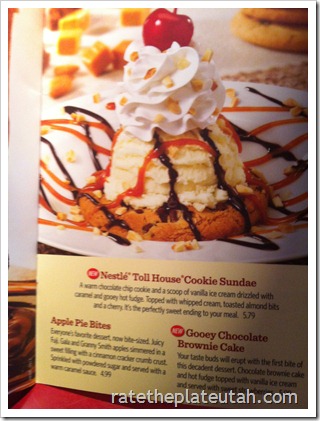 Red Robin Cookie Sundae