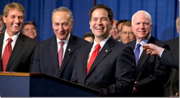 Gang of Eight laughs while America suffers