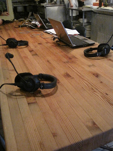 The kitchen table - which Chef Waxman refers to as his 