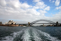 On the ferry out to Manly