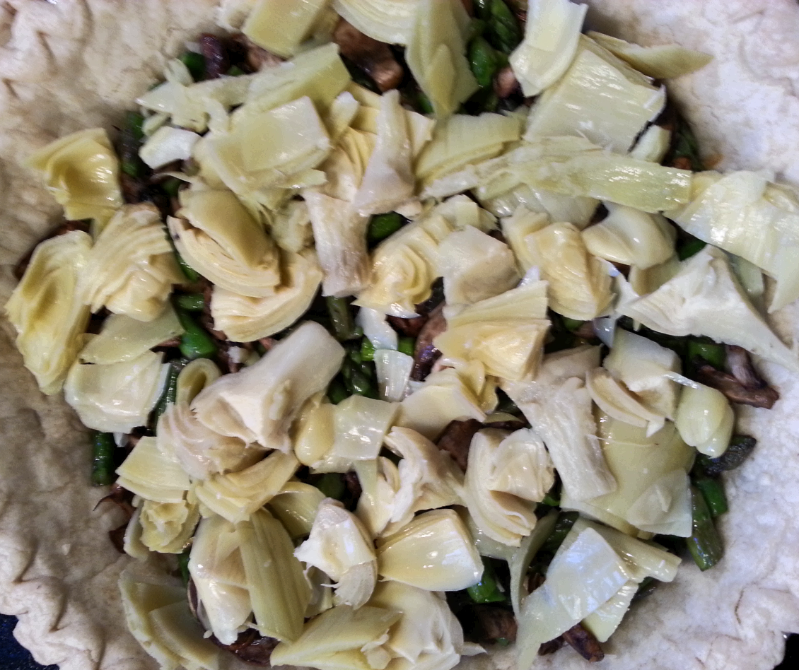 VeggieLoves Artichoke, Asparagus, Mushroom Quiche