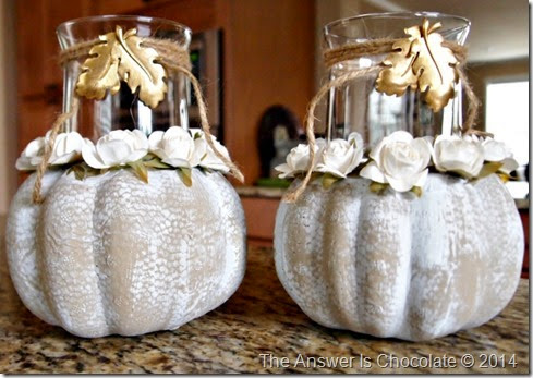 Dollar Tree Thanksgiving Candle Holders