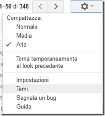 Impostazioni Gmail nuovo look