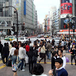such a busy street in Shibuya, Japan 