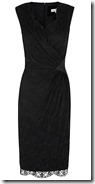 Damsel in a Dress Lace Ruched Black Dress