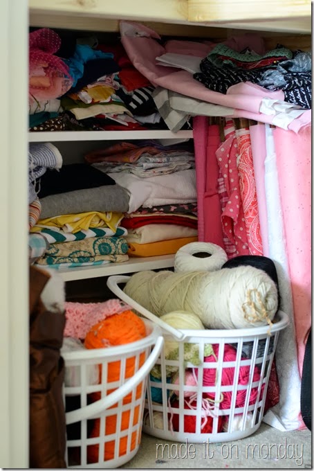 A Practical & Affordable Craft Closet @ Made it on Monday A Practical & Affordable Craft Closet @ Made it on Monday