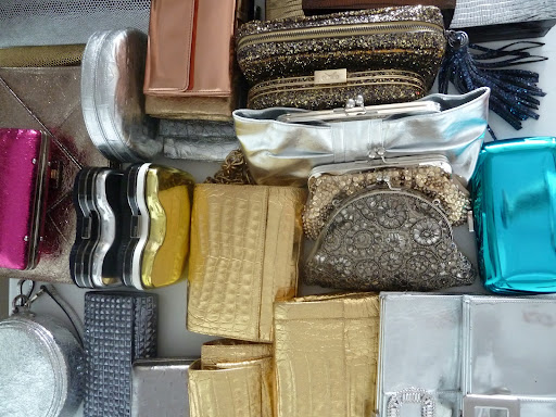 Lots of clutches in every texture and color.