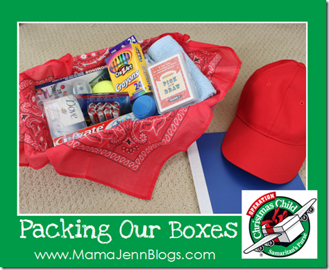 Operation Christmas Child: Packing Our Boxes