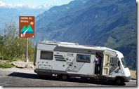 Our Hymermobile overlooking Rhone Valley Switzerland