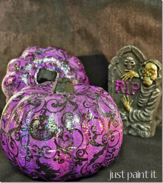 Purple Hues and Me: Embellish Pumpkin with Flower Molds