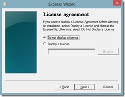 select license agreement