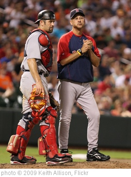 'Jason Varitek and Terry Francona' photo (c) 2009, Keith Allison - license: http://creativecommons.org/licenses/by-sa/2.0/