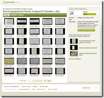 Ancestry.com Content Publisher collection page