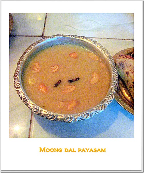 Moong dal payasam
