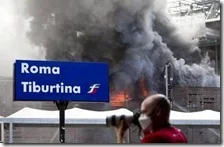 Incendio stazione Tiburtina