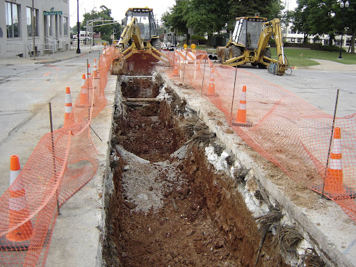 This difficult repair of a water main on Jefferson Ave. should be complete by August 7th. (photo credit: Sam Senovich)