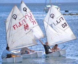 Optimist sailing, Savusavu
