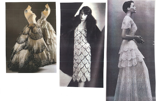 These lovely scalloped dresses definitely gave us inspiration.