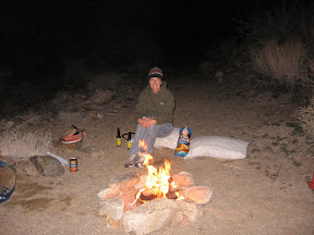 Once the sun dipped a fire was necessary.