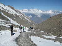The decent to Muktinath