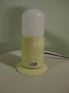 Pill lamp with plastic base