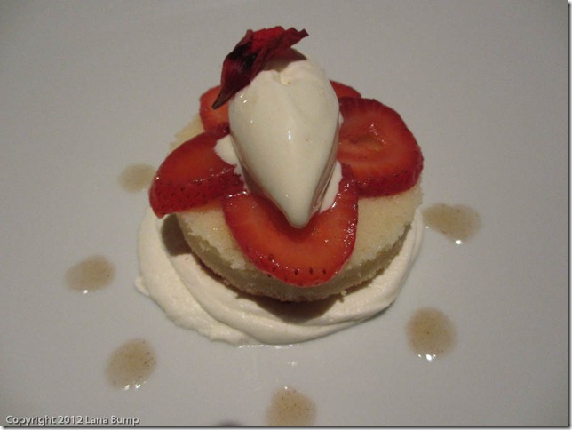 Strawberry shortcake with sour cream ice cream Strawberry shortcake with sour cream ice cream