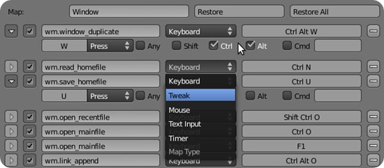 blender Change-keymap-edit